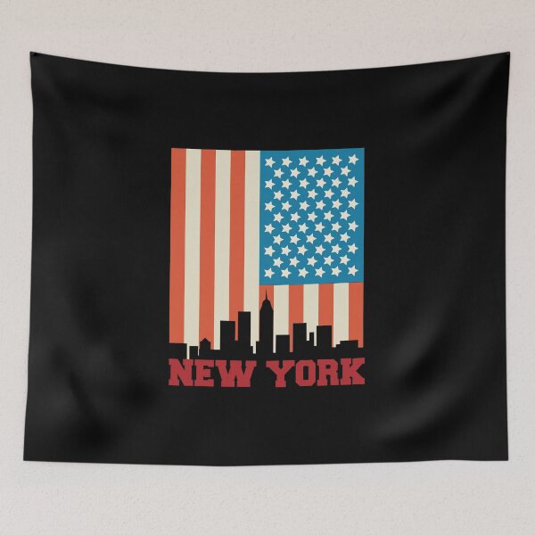 Item preview, New York Skyline vintage NYC vintage New York City design designed and sold by farhanhafeez.
