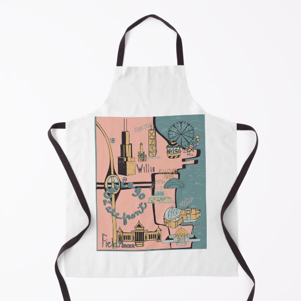 Item preview, Chicago Lakefront Stylized Map designed and sold by Albin1961.