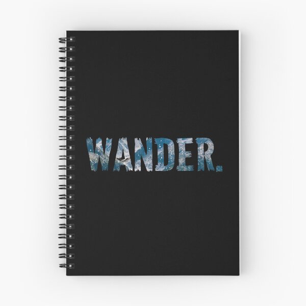 Item preview, Wander Mountains Beach Hiking Camping Wander Not Lost print designed and sold by farhanhafeez.