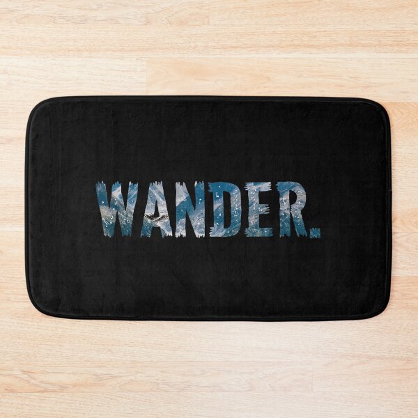 Item preview, Wander Mountains Beach Hiking Camping Wander Not Lost print designed and sold by farhanhafeez.