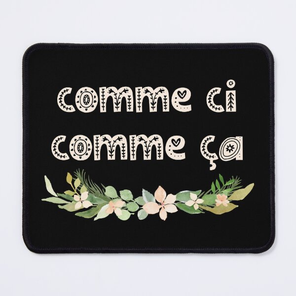 Item preview, Vintage French Phrase Comme Ci Comme Ça Famous French Gift designed and sold by farhanhafeez.