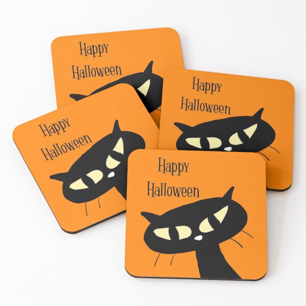 Item preview, Mod Cat Halloween #7 designed and sold by FunandWhimsy.