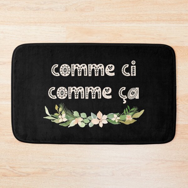 Item preview, Vintage French Phrase Comme Ci Comme Ça Famous French Gift designed and sold by farhanhafeez.