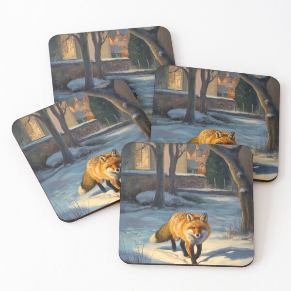 Artikelvorschau, Fuchs-Porträt. Wintersaison, Schneefuchs, Vintage-Fuchs, Fuchs-Malerei, Camille Pissarro-Stil entworfen und verkauft von FoxVibes.
