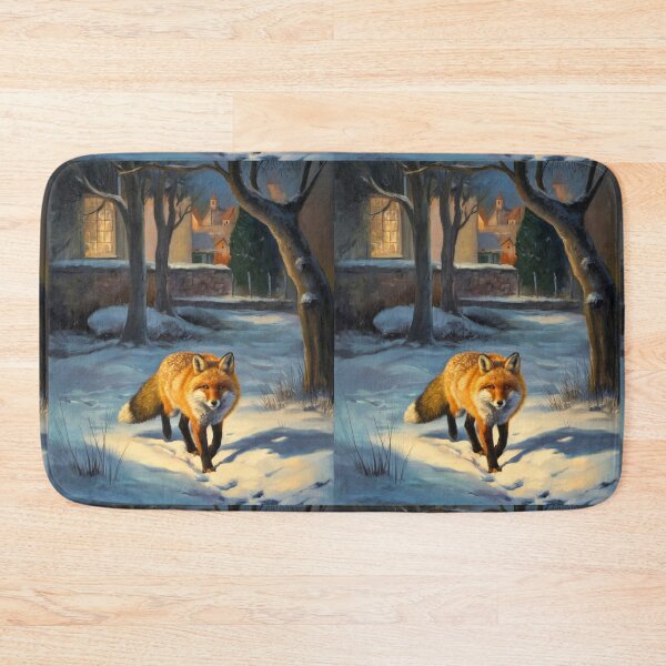 Artikelvorschau, Fuchs-Porträt. Wintersaison, Schneefuchs, Vintage-Fuchs, Fuchs-Malerei, Camille Pissarro-Stil entworfen und verkauft von FoxVibes.