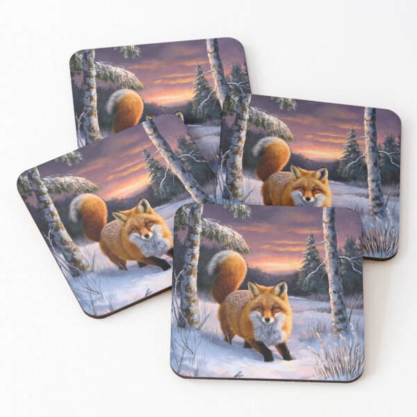 Artikelvorschau, Fuchs-Porträt. Wintersaison, Schneefuchs, Vintage-Fuchs, Fuchs-Malerei, Camille Pissarro-Stil entworfen und verkauft von FoxVibes.