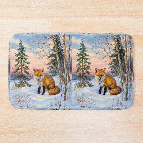 Artikelvorschau, Fuchs-Porträt. Wintersaison, Schneefuchs, Vintage-Fuchs, Fuchs-Malerei, Camille Pissarro-Stil entworfen und verkauft von FoxVibes.
