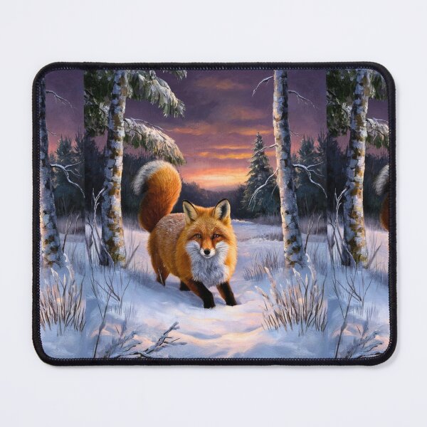 Artikelvorschau, Fuchs-Porträt. Wintersaison, Schneefuchs, Vintage-Fuchs, Fuchs-Malerei, Camille Pissarro-Stil entworfen und verkauft von FoxVibes.