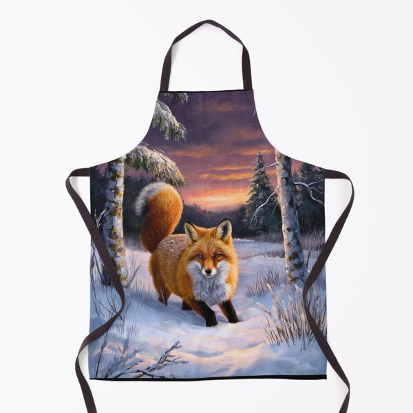 Artikelvorschau, Fuchs-Porträt. Wintersaison, Schneefuchs, Vintage-Fuchs, Fuchs-Malerei, Camille Pissarro-Stil entworfen und verkauft von FoxVibes.