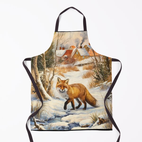Artikelvorschau, Fuchs-Porträt. Wintersaison, Schneefuchs, Vintage-Fuchs, Fuchs-Malerei, Camille Pissarro-Stil entworfen und verkauft von FoxVibes.
