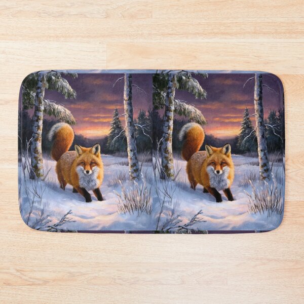 Artikelvorschau, Fuchs-Porträt. Wintersaison, Schneefuchs, Vintage-Fuchs, Fuchs-Malerei, Camille Pissarro-Stil entworfen und verkauft von FoxVibes.