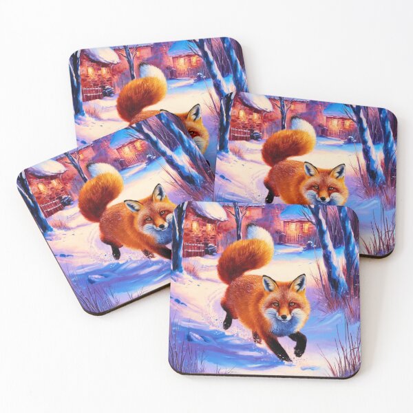Artikelvorschau, Fuchs-Porträt. Wintersaison, Schneefuchs, Vintage-Fuchs, Fuchs-Malerei, Camille Pissarro-Stil entworfen und verkauft von FoxVibes.