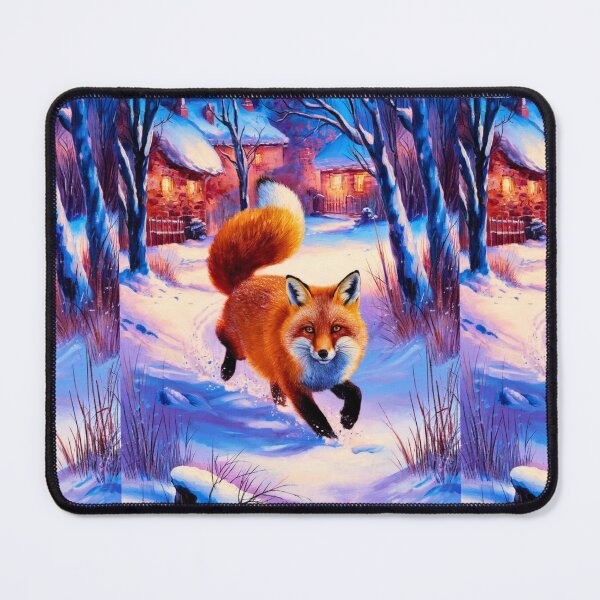 Artikelvorschau, Fuchs-Porträt. Wintersaison, Schneefuchs, Vintage-Fuchs, Fuchs-Malerei, Camille Pissarro-Stil entworfen und verkauft von FoxVibes.