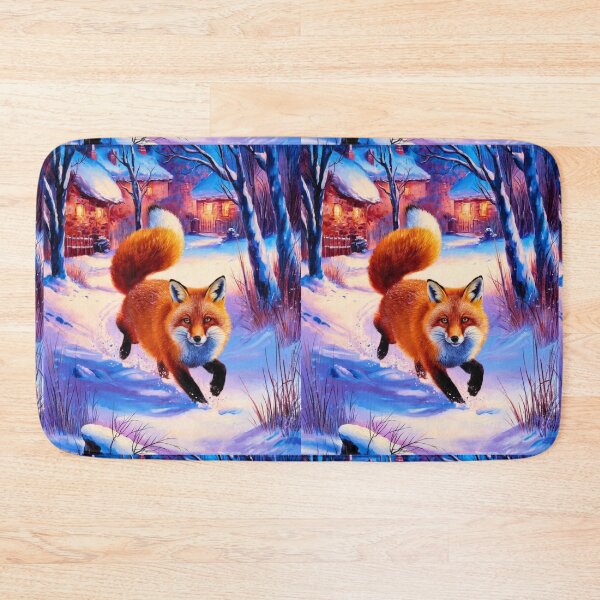Artikelvorschau, Fuchs-Porträt. Wintersaison, Schneefuchs, Vintage-Fuchs, Fuchs-Malerei, Camille Pissarro-Stil entworfen und verkauft von FoxVibes.