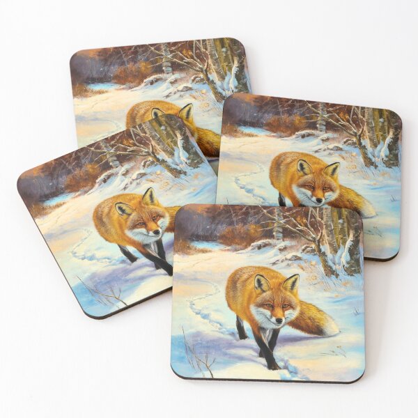 Artikelvorschau, Fuchs-Porträt. Wintersaison, Schneefuchs, Vintage-Fuchs, Fuchs-Malerei, Camille Pissarro-Stil entworfen und verkauft von FoxVibes.