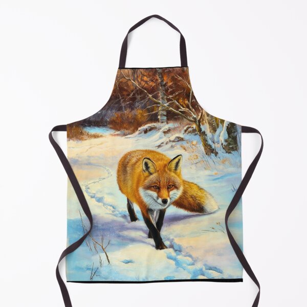 Artikelvorschau, Fuchs-Porträt. Wintersaison, Schneefuchs, Vintage-Fuchs, Fuchs-Malerei, Camille Pissarro-Stil entworfen und verkauft von FoxVibes.