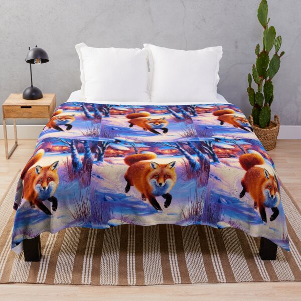 Artikelvorschau, Fuchs-Porträt. Wintersaison, Schneefuchs, Vintage-Fuchs, Fuchs-Malerei, Camille Pissarro-Stil entworfen und verkauft von FoxVibes.