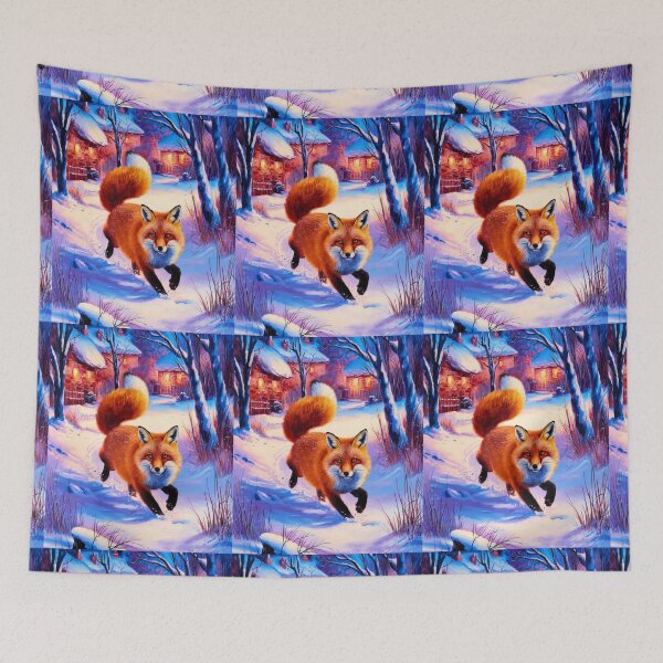 Artikelvorschau, Fuchs-Porträt. Wintersaison, Schneefuchs, Vintage-Fuchs, Fuchs-Malerei, Camille Pissarro-Stil entworfen und verkauft von FoxVibes.