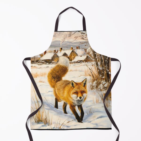 Artikelvorschau, Fuchs-Porträt. Wintersaison, Schneefuchs, Vintage-Fuchs, Fuchs-Malerei, Camille Pissarro-Stil entworfen und verkauft von FoxVibes.