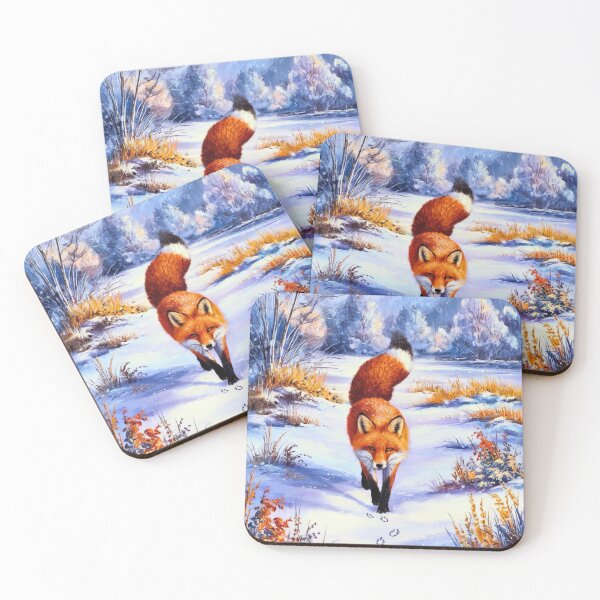 Artikelvorschau, Fuchs-Porträt. Wintersaison, Schneefuchs, Vintage-Fuchs, Fuchs-Malerei, Camille Pissarro-Stil entworfen und verkauft von FoxVibes.