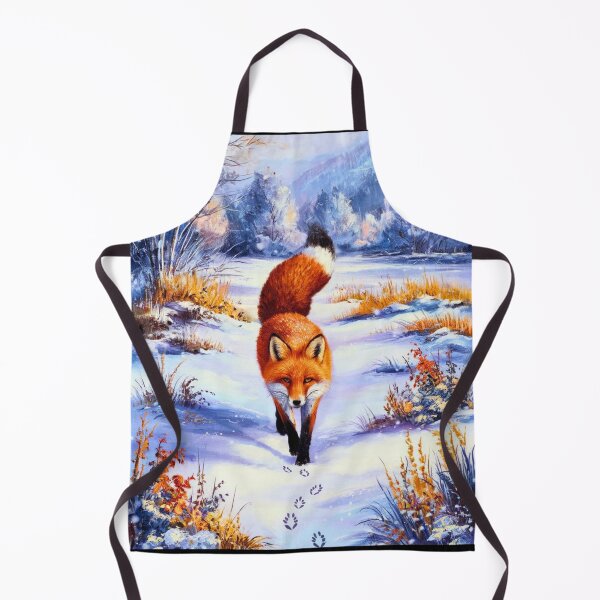 Artikelvorschau, Fuchs-Porträt. Wintersaison, Schneefuchs, Vintage-Fuchs, Fuchs-Malerei, Camille Pissarro-Stil entworfen und verkauft von FoxVibes.