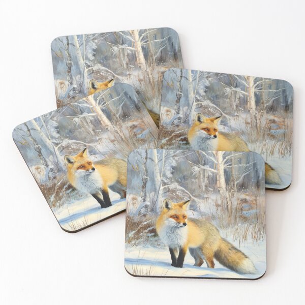 Artikelvorschau, Fuchs-Porträt. Wintersaison, Schneefuchs, Vintage-Fuchs, Fuchs-Malerei, Camille Pissarro-Stil entworfen und verkauft von FoxVibes.