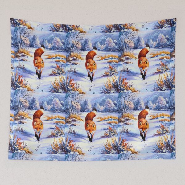 Artikelvorschau, Fuchs-Porträt. Wintersaison, Schneefuchs, Vintage-Fuchs, Fuchs-Malerei, Camille Pissarro-Stil entworfen und verkauft von FoxVibes.