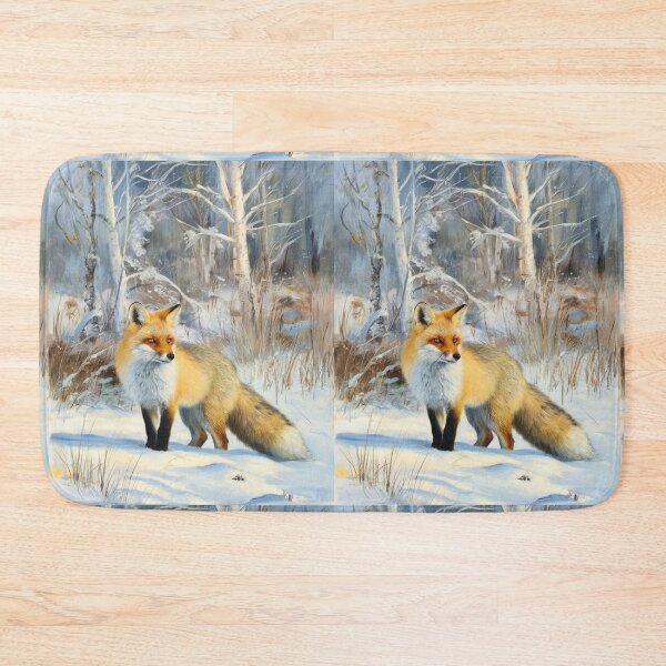 Artikelvorschau, Fuchs-Porträt. Wintersaison, Schneefuchs, Vintage-Fuchs, Fuchs-Malerei, Camille Pissarro-Stil entworfen und verkauft von FoxVibes.