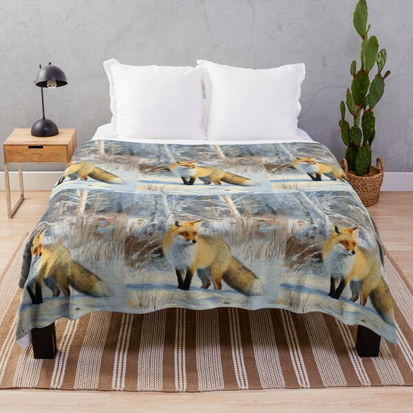 Artikelvorschau, Fuchs-Porträt. Wintersaison, Schneefuchs, Vintage-Fuchs, Fuchs-Malerei, Camille Pissarro-Stil entworfen und verkauft von FoxVibes.