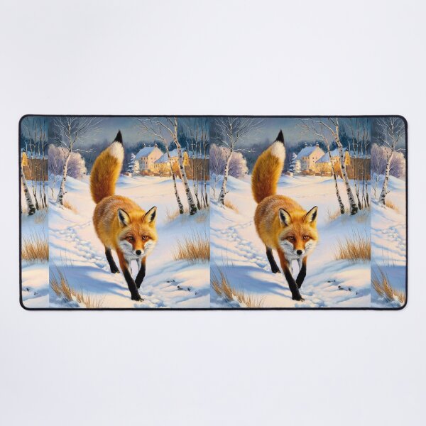 Artikelvorschau, Fuchs-Porträt. Wintersaison, Schneefuchs, Vintage-Fuchs, Fuchs-Malerei, Camille Pissarro-Stil entworfen und verkauft von FoxVibes.