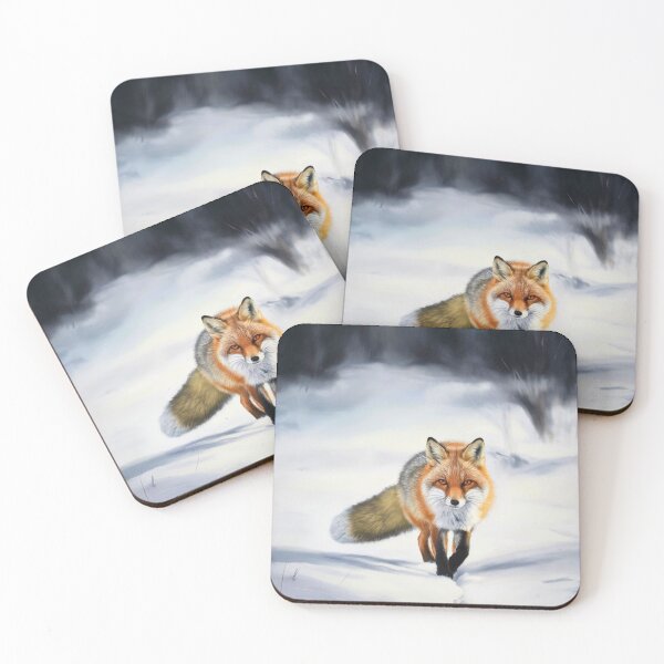 Artikelvorschau, Fuchs-Porträt. Wintersaison, Schneefuchs, Vintage-Fuchs, Fuchs-Malerei, Camille Pissarro-Stil entworfen und verkauft von FoxVibes.