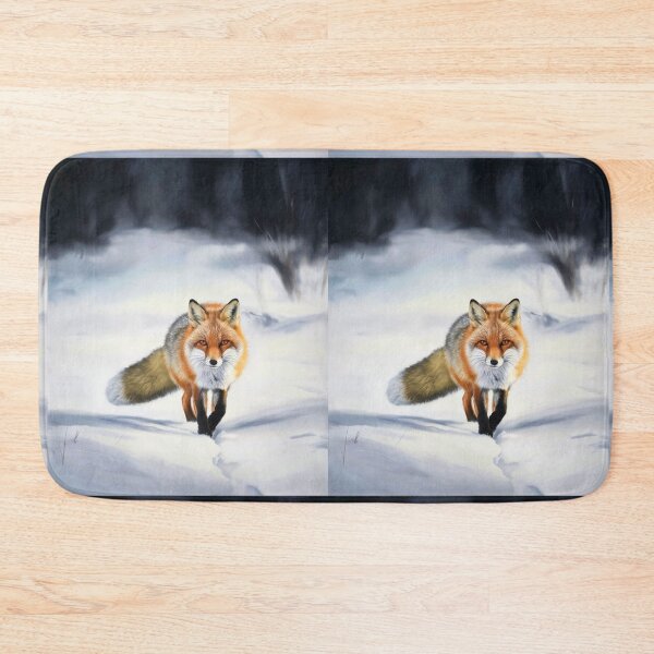 Artikelvorschau, Fuchs-Porträt. Wintersaison, Schneefuchs, Vintage-Fuchs, Fuchs-Malerei, Camille Pissarro-Stil entworfen und verkauft von FoxVibes.