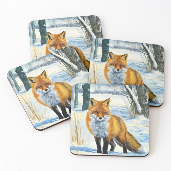 Artikelvorschau, Fuchs-Porträt. Wintersaison, Schneefuchs, Vintage-Fuchs, Fuchs-Malerei, Camille Pissarro-Stil entworfen und verkauft von FoxVibes.