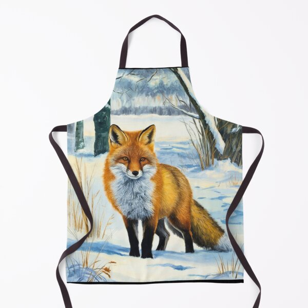 Artikelvorschau, Fuchs-Porträt. Wintersaison, Schneefuchs, Vintage-Fuchs, Fuchs-Malerei, Camille Pissarro-Stil entworfen und verkauft von FoxVibes.
