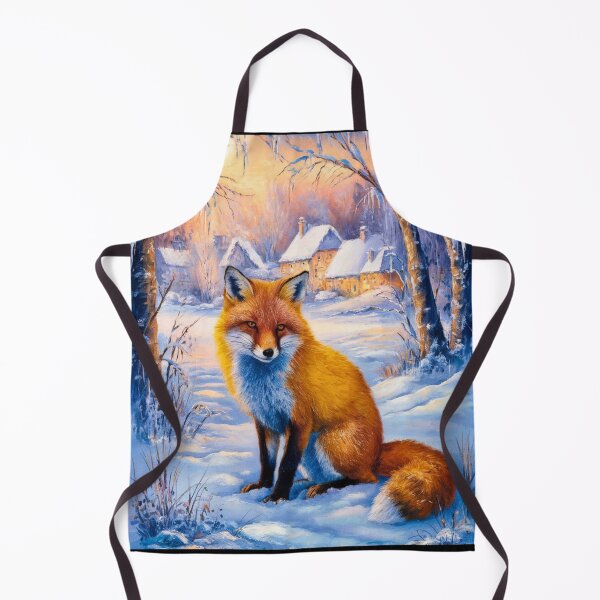 Artikelvorschau, Fuchs-Porträt. Wintersaison, Schneefuchs, Vintage-Fuchs, Fuchs-Malerei, Camille Pissarro-Stil entworfen und verkauft von FoxVibes.