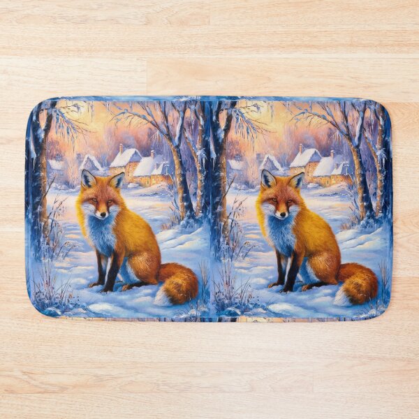 Artikelvorschau, Fuchs-Porträt. Wintersaison, Schneefuchs, Vintage-Fuchs, Fuchs-Malerei, Camille Pissarro-Stil entworfen und verkauft von FoxVibes.