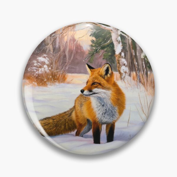 Artikelvorschau, Fuchs-Porträt. Wintersaison, Schneefuchs, Vintage-Fuchs, Fuchs-Malerei, Camille Pissarro-Stil entworfen und verkauft von FoxVibes.
