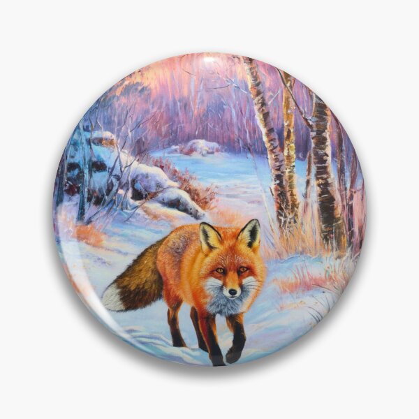 Artikelvorschau, Fuchs-Porträt. Wintersaison, Schneefuchs, Vintage-Fuchs, Fuchs-Malerei, Camille Pissarro-Stil entworfen und verkauft von FoxVibes.