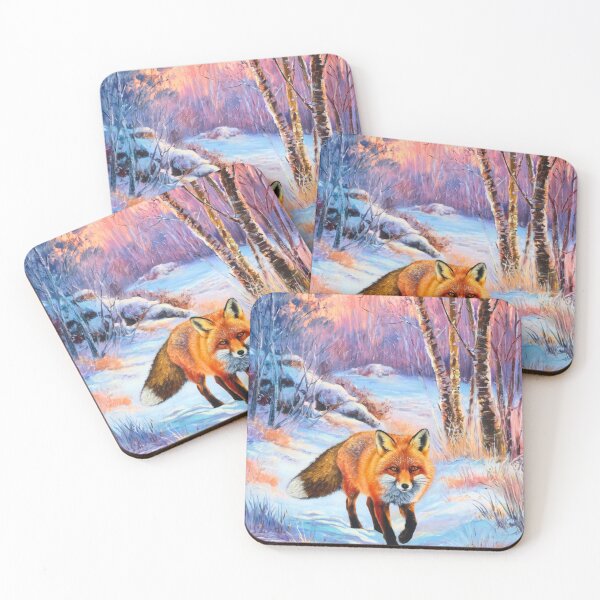 Artikelvorschau, Fuchs-Porträt. Wintersaison, Schneefuchs, Vintage-Fuchs, Fuchs-Malerei, Camille Pissarro-Stil entworfen und verkauft von FoxVibes.
