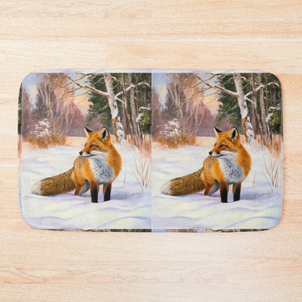 Artikelvorschau, Fuchs-Porträt. Wintersaison, Schneefuchs, Vintage-Fuchs, Fuchs-Malerei, Camille Pissarro-Stil entworfen und verkauft von FoxVibes.