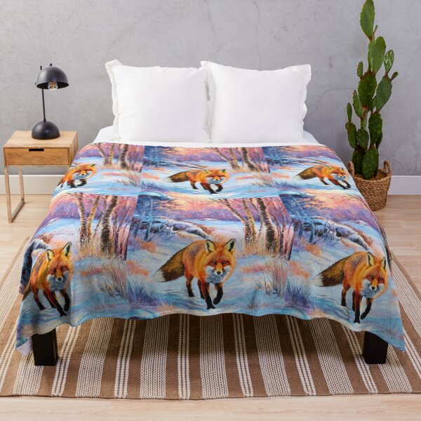 Artikelvorschau, Fuchs-Porträt. Wintersaison, Schneefuchs, Vintage-Fuchs, Fuchs-Malerei, Camille Pissarro-Stil entworfen und verkauft von FoxVibes.