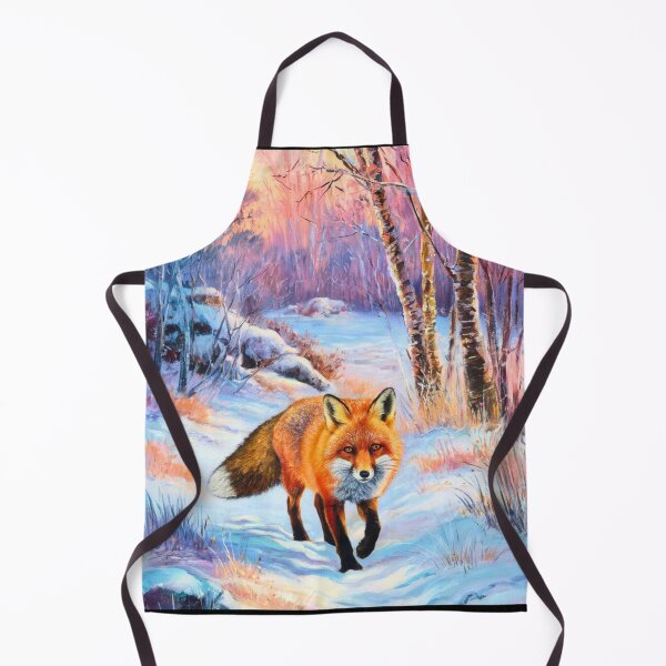 Artikelvorschau, Fuchs-Porträt. Wintersaison, Schneefuchs, Vintage-Fuchs, Fuchs-Malerei, Camille Pissarro-Stil entworfen und verkauft von FoxVibes.