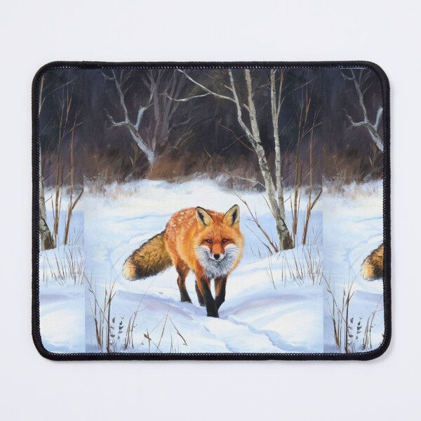 Item preview, Fox Portrait. Winter season, snowy fox, vintage fox, fox painting, Camille Pissarro style designed and sold by FoxVibes.