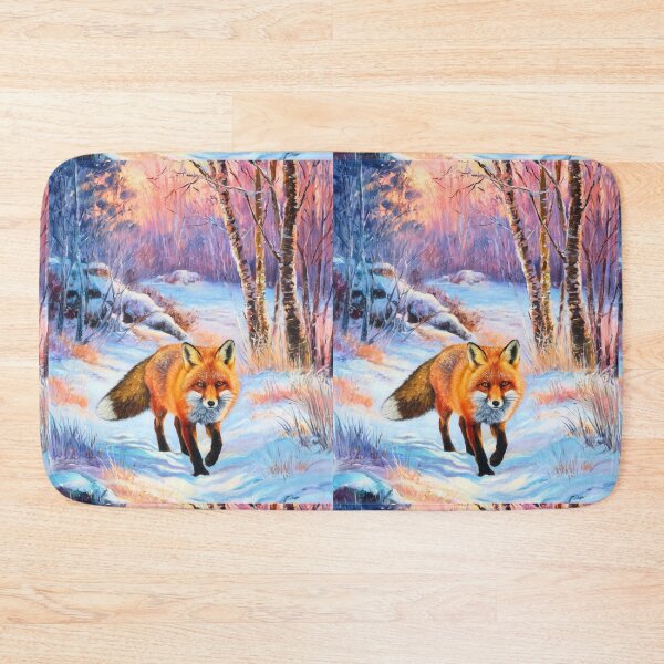 Artikelvorschau, Fuchs-Porträt. Wintersaison, Schneefuchs, Vintage-Fuchs, Fuchs-Malerei, Camille Pissarro-Stil entworfen und verkauft von FoxVibes.