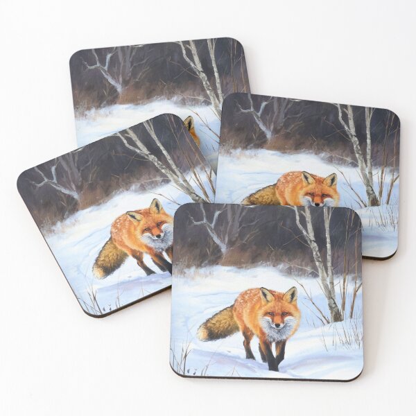 Artikelvorschau, Fuchs-Porträt. Wintersaison, Schneefuchs, Vintage-Fuchs, Fuchs-Malerei, Camille Pissarro-Stil entworfen und verkauft von FoxVibes.