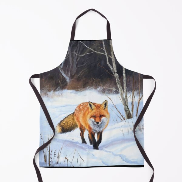 Artikelvorschau, Fuchs-Porträt. Wintersaison, Schneefuchs, Vintage-Fuchs, Fuchs-Malerei, Camille Pissarro-Stil entworfen und verkauft von FoxVibes.