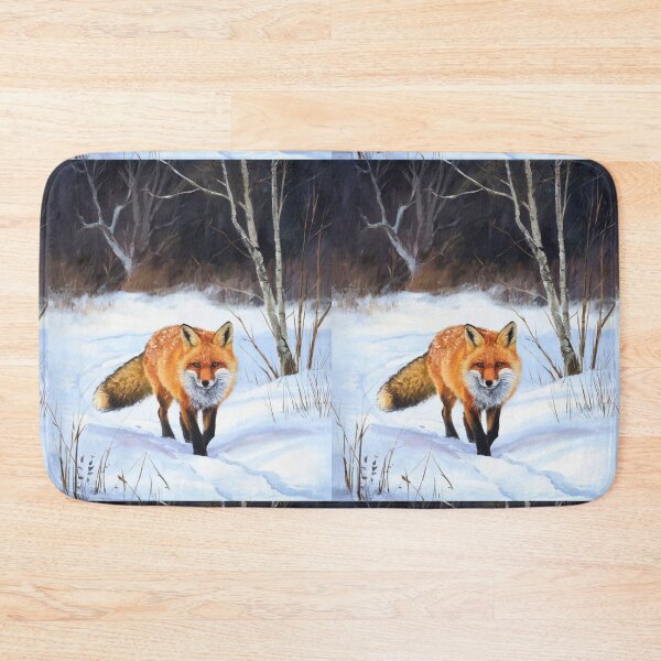 Artikelvorschau, Fuchs-Porträt. Wintersaison, Schneefuchs, Vintage-Fuchs, Fuchs-Malerei, Camille Pissarro-Stil entworfen und verkauft von FoxVibes.