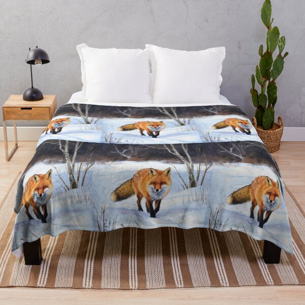 Artikelvorschau, Fuchs-Porträt. Wintersaison, Schneefuchs, Vintage-Fuchs, Fuchs-Malerei, Camille Pissarro-Stil entworfen und verkauft von FoxVibes.