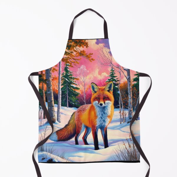 Artikelvorschau, Fuchs-Porträt. Wintersaison, Schneefuchs, Vintage-Fuchs, Fuchs-Malerei, Camille Pissarro-Stil entworfen und verkauft von FoxVibes.