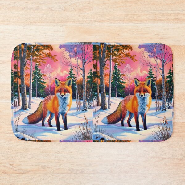 Artikelvorschau, Fuchs-Porträt. Wintersaison, Schneefuchs, Vintage-Fuchs, Fuchs-Malerei, Camille Pissarro-Stil entworfen und verkauft von FoxVibes.